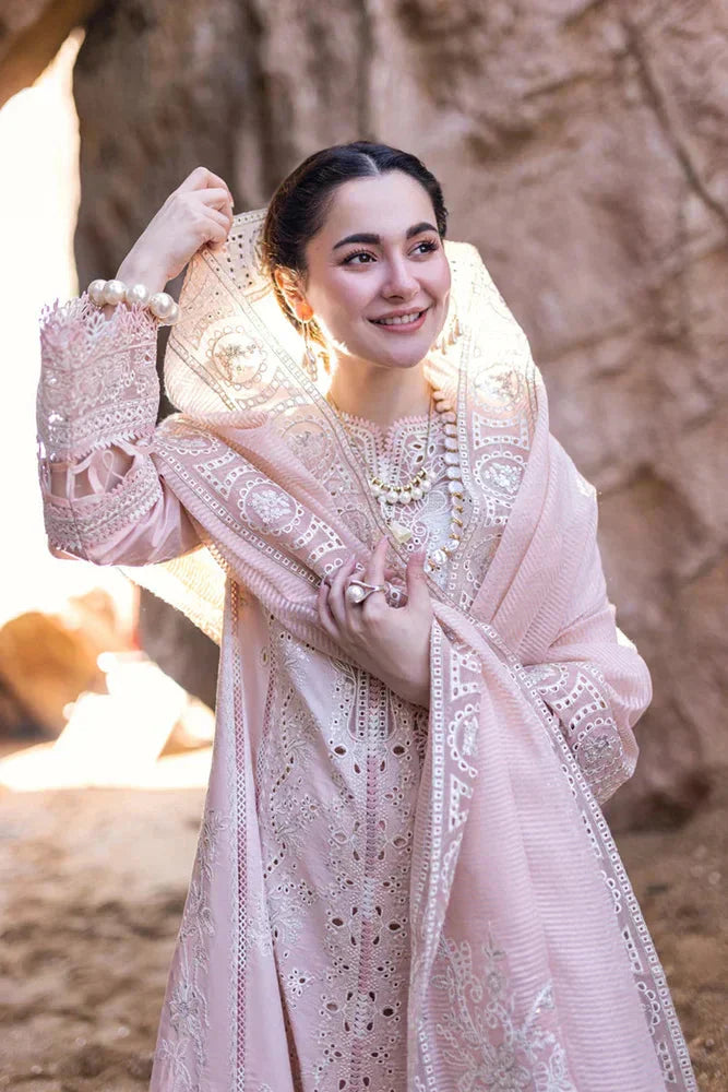 03-Piece Lawn Suit With Embroidery - Ready To Wear