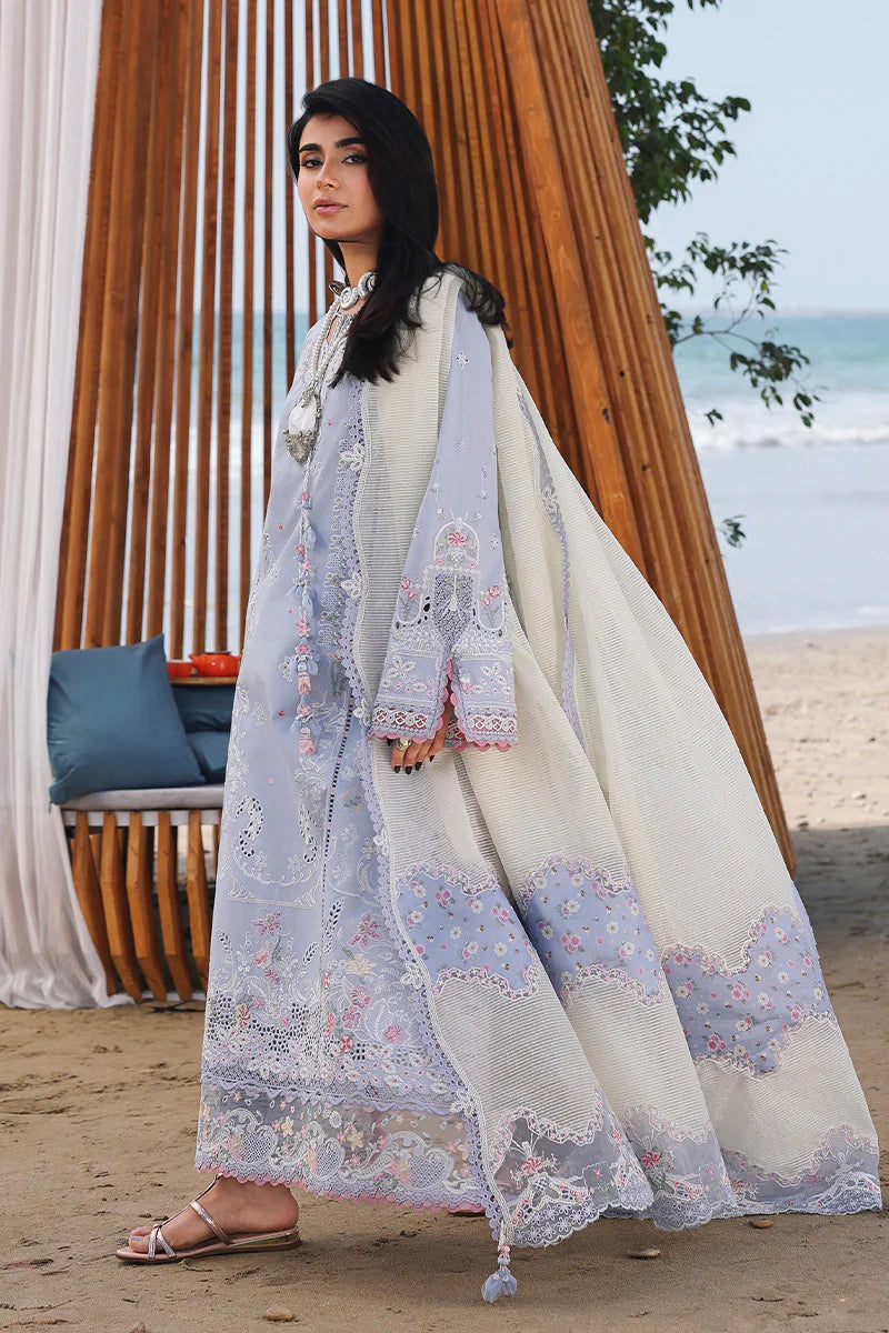 03-Piece Lawn Suit With Chikankari Embroidery - Ready To Wear