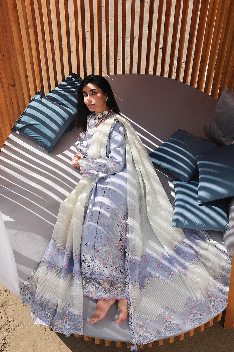 03-Piece Lawn Suit With Chikankari Embroidery - Ready To Wear