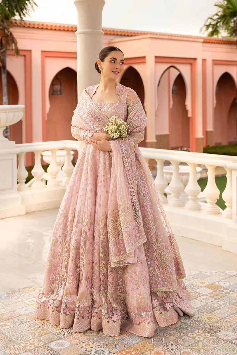 Dusty Rose Lustre - Net Embroidery Maxi | Ready To Wear