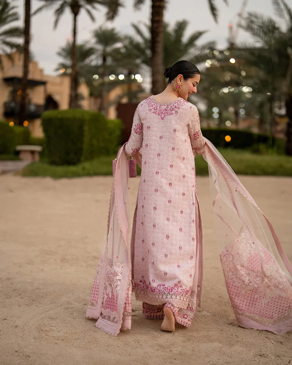 Blush Pink - Embroidered Lawn Suit | Read To Wear