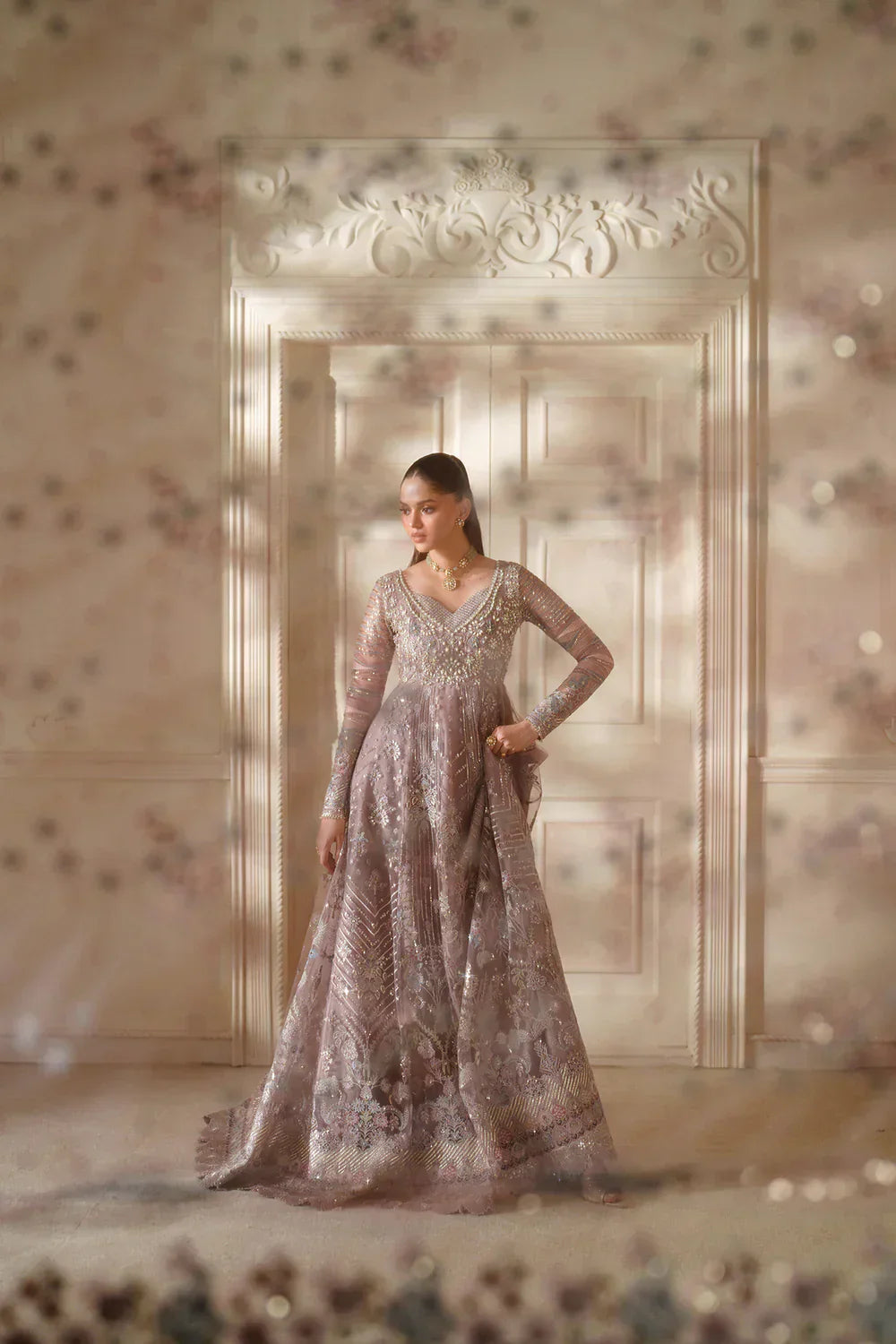 03-Piece Chiffon Suit With Heavy Embroidery - Ready To Wear