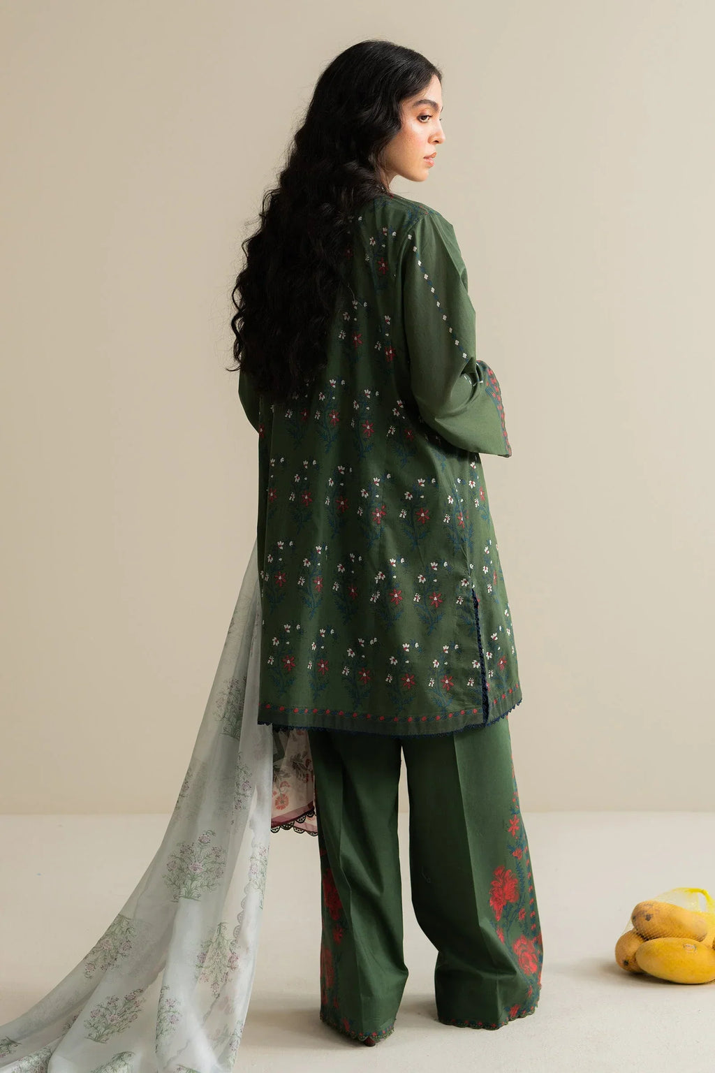 3 Piece Stitched Designer Suit - Ready To Wear
