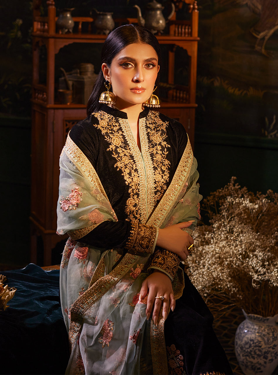 3 Piece Stitched Embroidery Suit - Ready To Wear