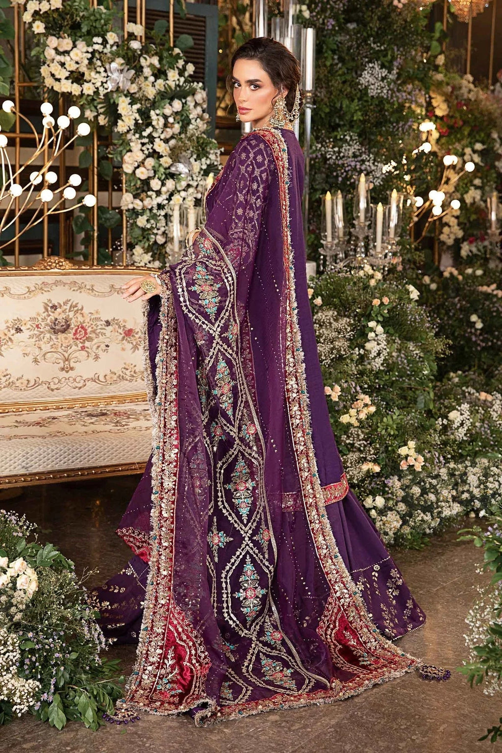 03-Piece Chiffon Suit With Heavy Embroidery - Ready To Wear