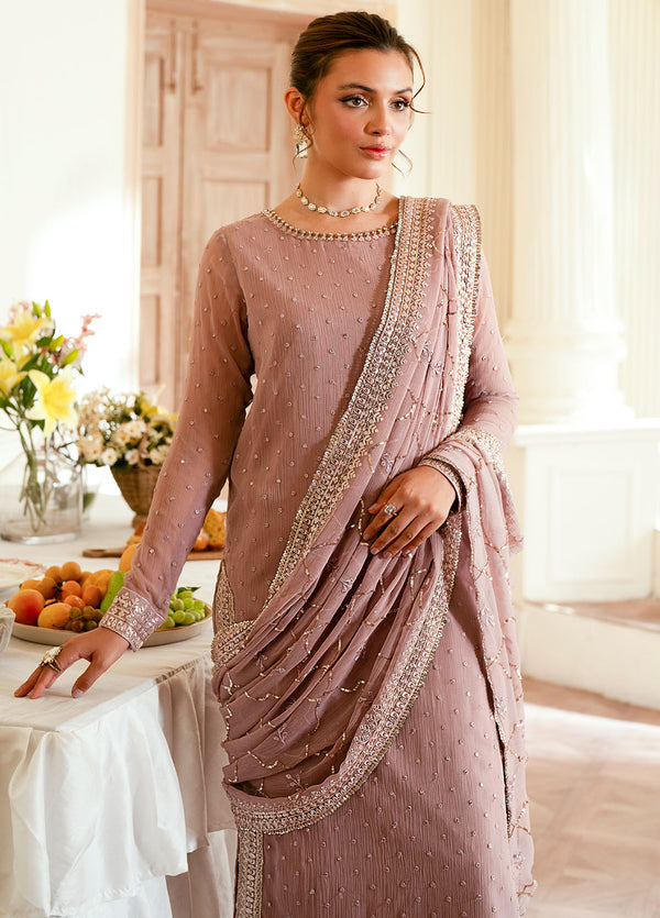 3 Piece Stitched Chiffon Suit - Ready To Wear