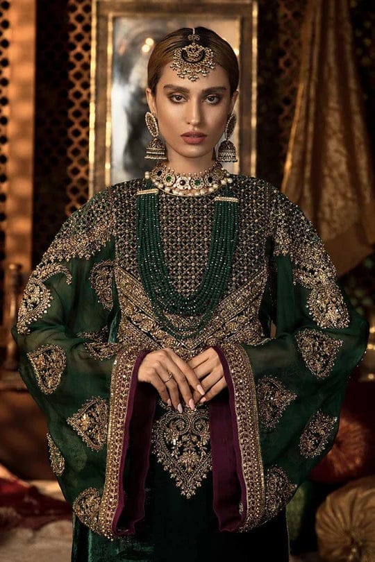 3 Piece Stitched Velvet Suit - Ready To Wear